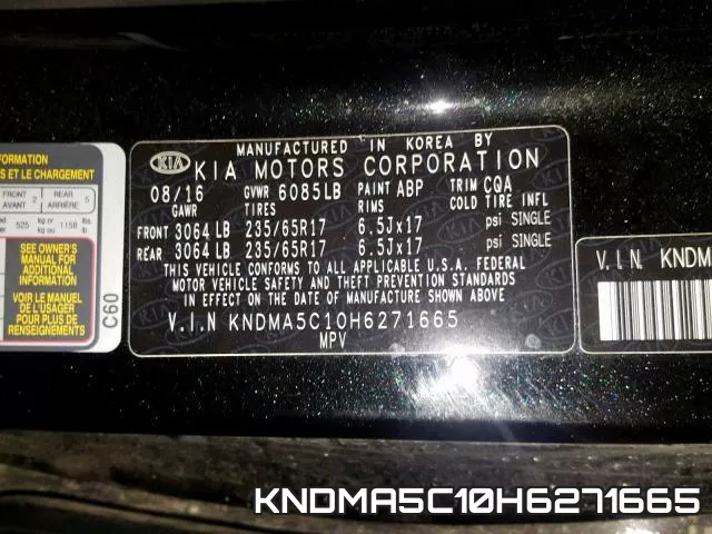 KNDMA5C10H6271665 фото 2