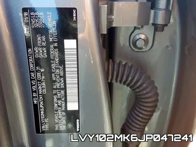 LVY102MK6JP047241 фото 2