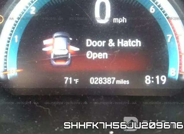 SHHFK7H56JU209676 фото 8