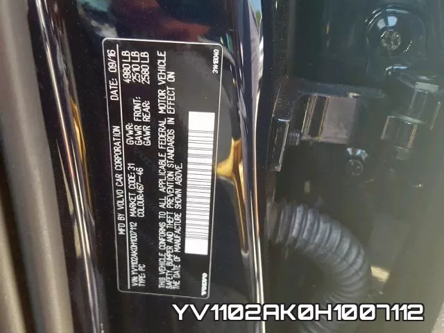 YV1102AK0H1007112 фото 2
