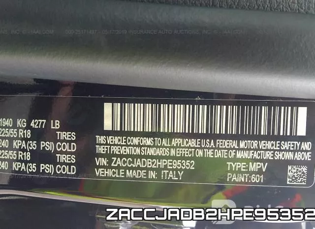 ZACCJADB2HPE95352 фото 10