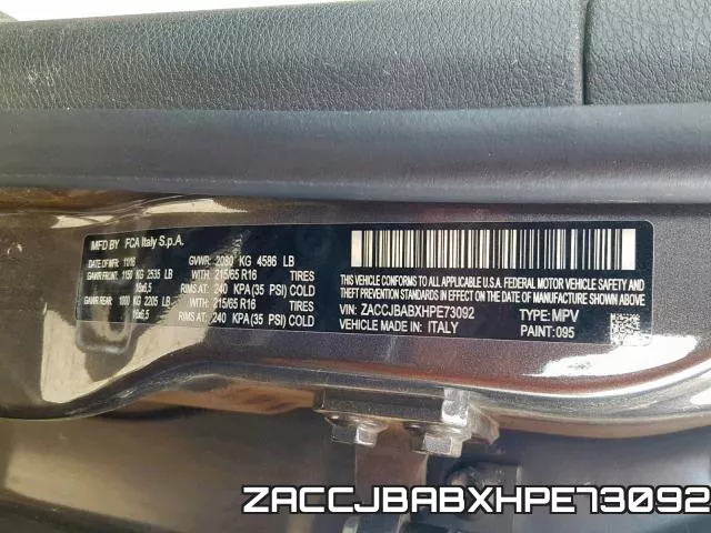 ZACCJBABXHPE73092 фото 2