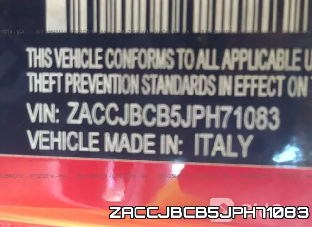 ZACCJBCB5JPH71083 фото 10