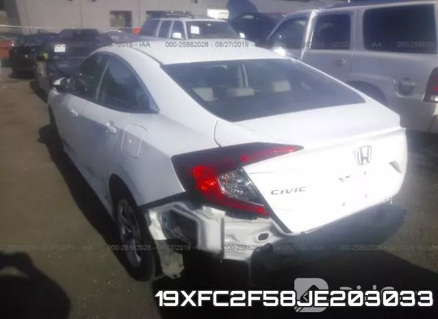 19XFC2F58JE203033 фото 4