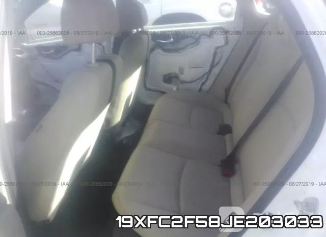 19XFC2F58JE203033 фото 9