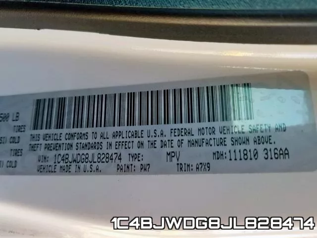 1C4BJWDG8JL828474 фото 2