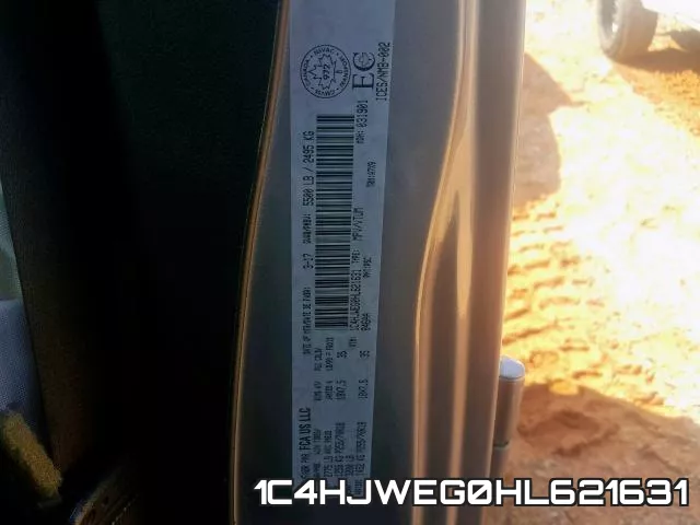 1C4HJWEG0HL621631 фото 2