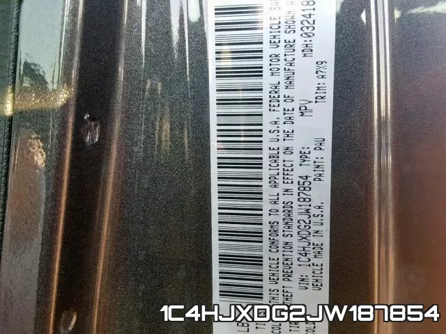 1C4HJXDG2JW187854 фото 2