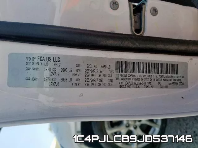1C4PJLCB9JD537146 фото 2