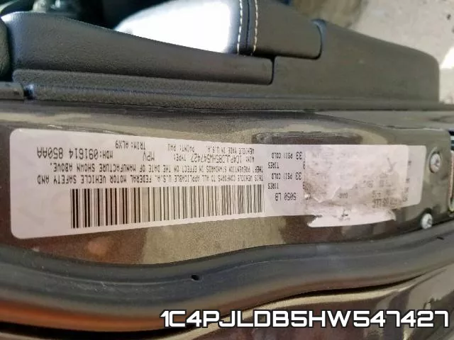 1C4PJLDB5HW547427 фото 2