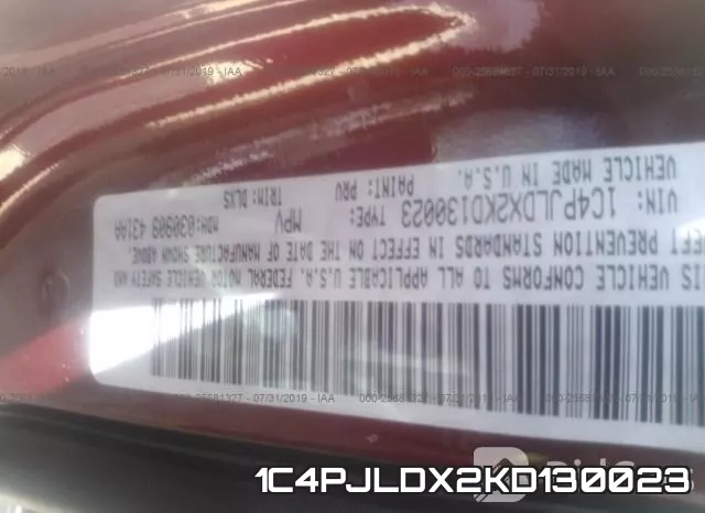 1C4PJLDX2KD130023 фото 9