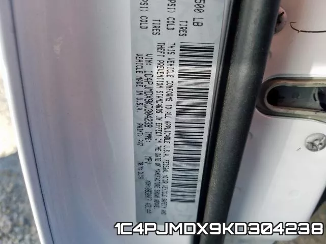 1C4PJMDX9KD304238 фото 2