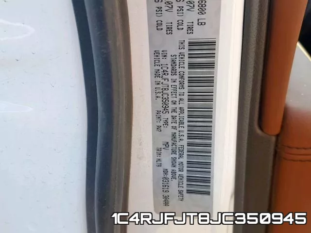 1C4RJFJT8JC350945 фото 2