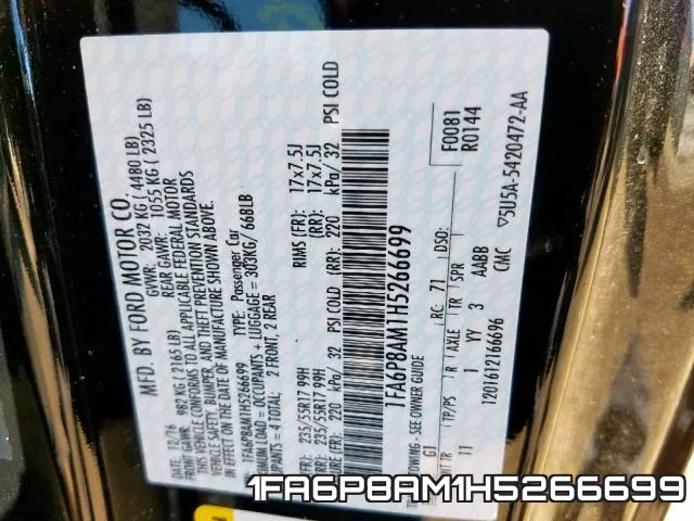 1FA6P8AM1H5266699 фото 2