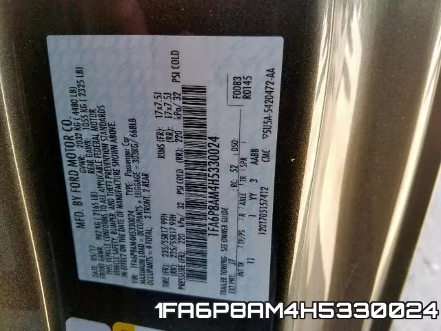 1FA6P8AM4H5330024 фото 2
