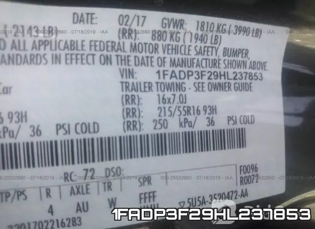 1FADP3F29HL237853 фото 10
