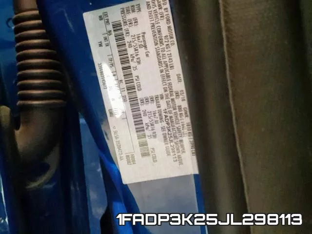 1FADP3K25JL298113 фото 2