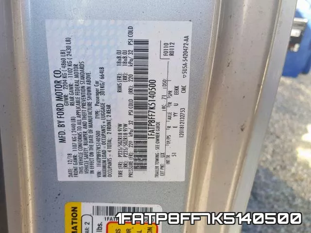 1FATP8FF7K5140500 фото 2