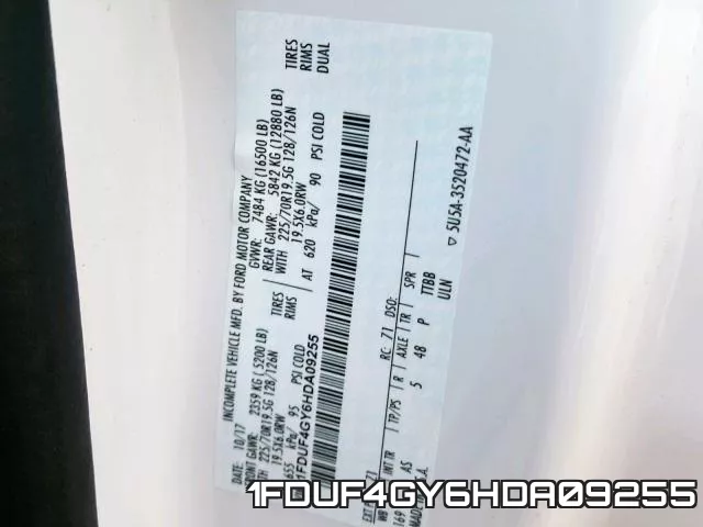 1FDUF4GY6HDA09255 фото 2