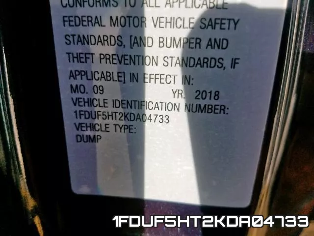 1FDUF5HT2KDA04733 фото 2