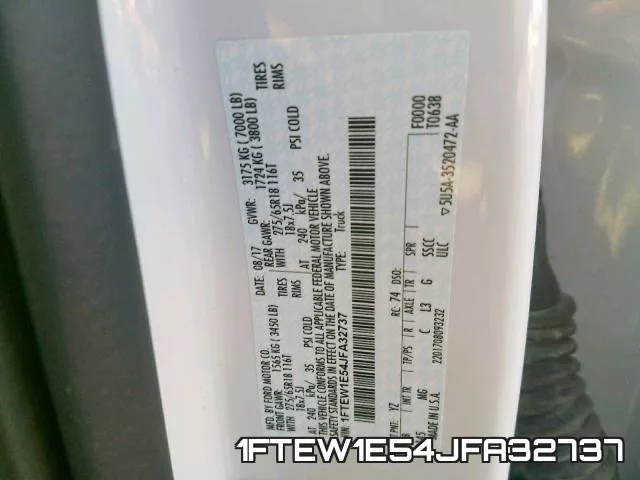 1FTEW1E54JFA32737 фото 2