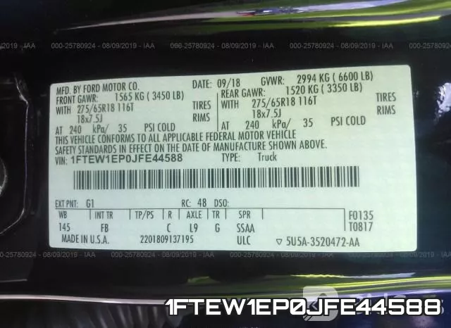 1FTEW1EP0JFE44588 фото 10