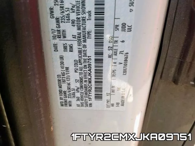 1FTYR2CMXJKA09751 фото 2