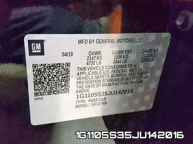 1G1105S35JU142016 фото 2
