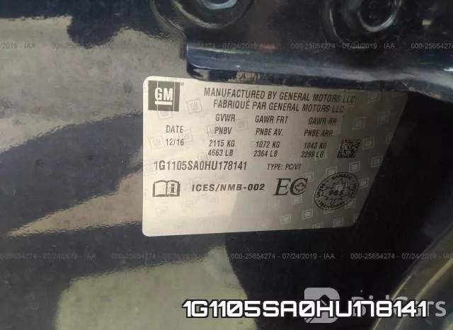 1G1105SA0HU178141 фото 10
