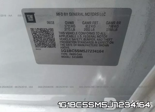 1G1BC5SM5J7234164 фото 10