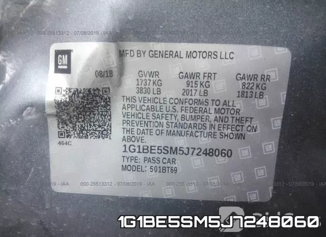 1G1BE5SM5J7248060 фото 10