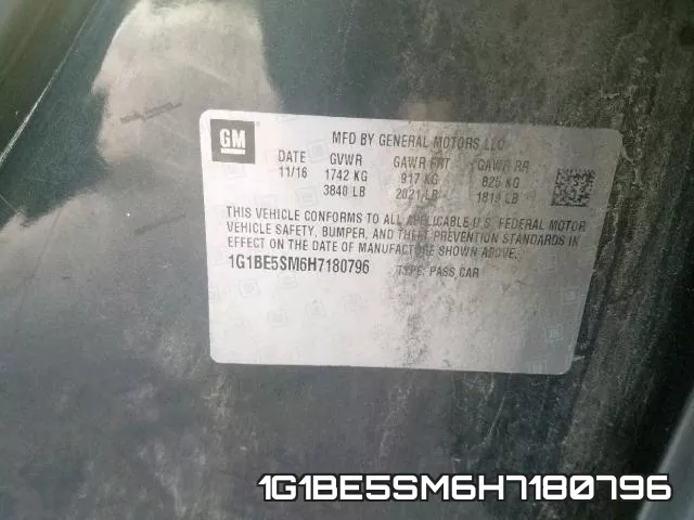 1G1BE5SM6H7180796 фото 2