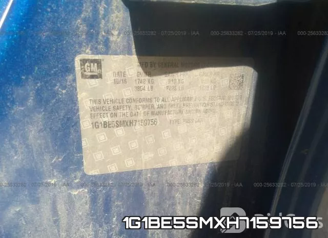 1G1BE5SMXH7159756 фото 10