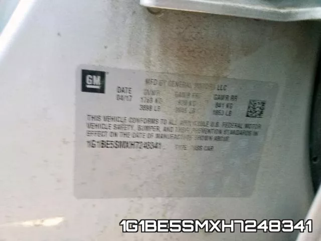 1G1BE5SMXH7248341 фото 2