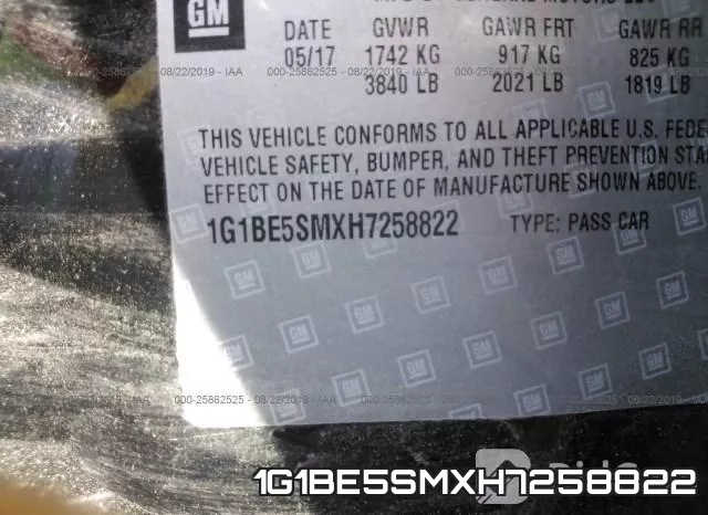 1G1BE5SMXH7258822 фото 10