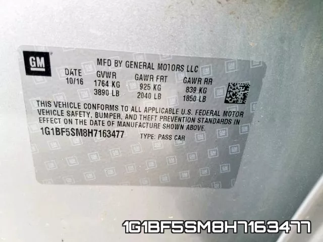 1G1BF5SM8H7163477 фото 2