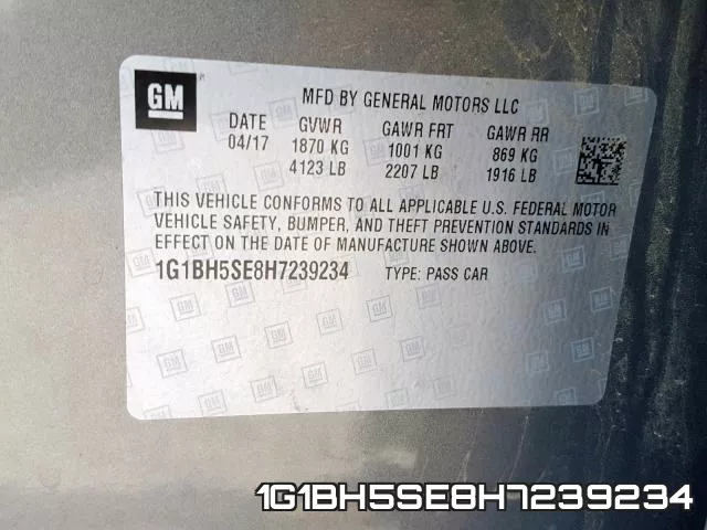 1G1BH5SE8H7239234 фото 2