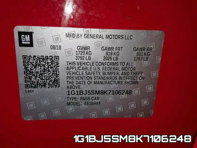 1G1BJ5SM8K7106248 фото 2