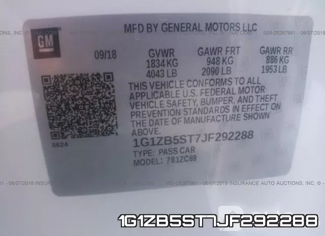 1G1ZB5ST7JF292288 фото 10