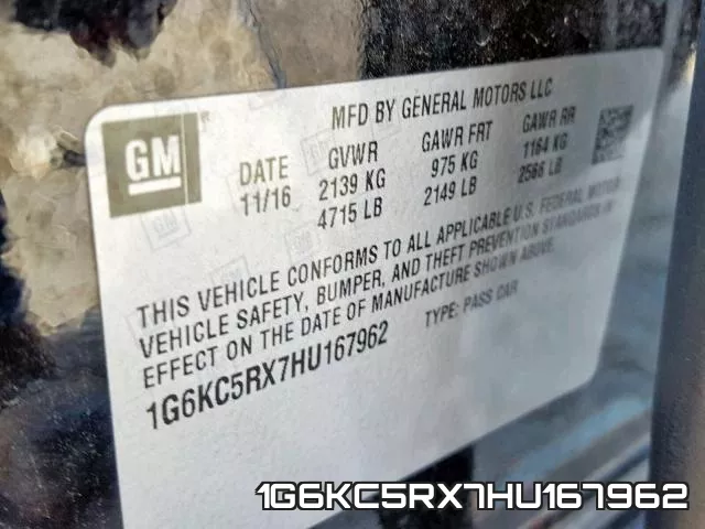 1G6KC5RX7HU167962 фото 2