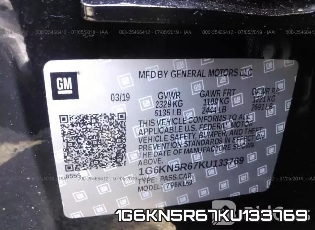 1G6KN5R67KU133769 фото 10