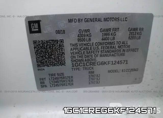 1GC1CREG6KF124571 фото 10