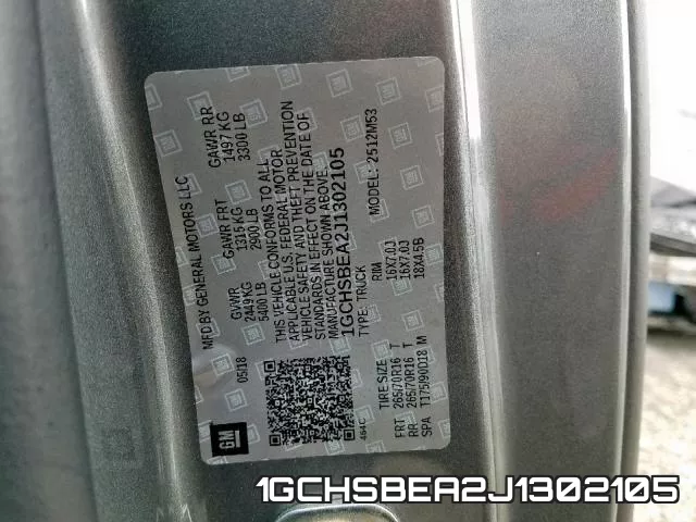 1GCHSBEA2J1302105 фото 2
