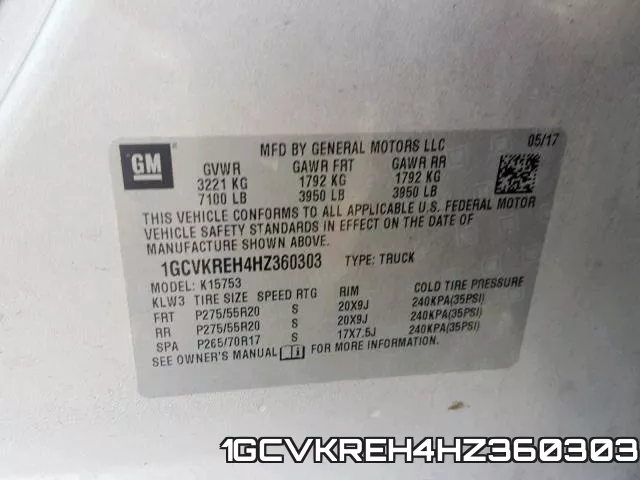 1GCVKREH4HZ360303 фото 2