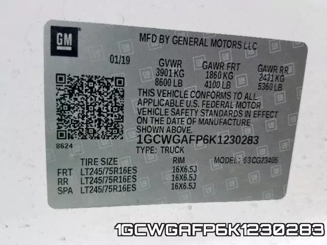 1GCWGAFP6K1230283 фото 2