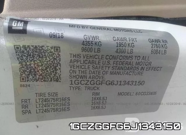 1GCZGGFG6J1343150 фото 10