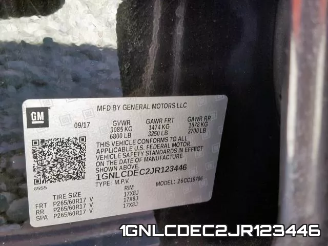 1GNLCDEC2JR123446 фото 2