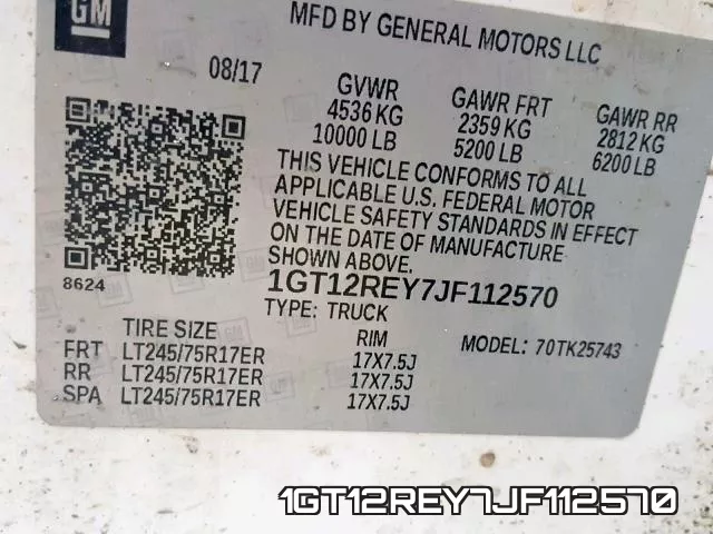 1GT12REY7JF112570 фото 2