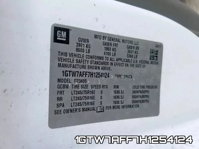 1GTW7AFF7H1254124 фото 2