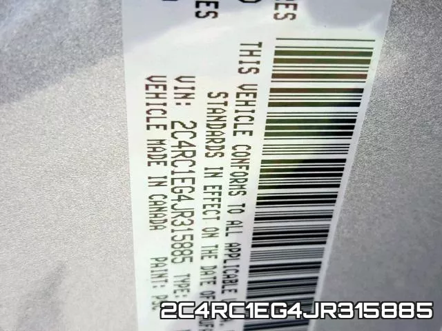 2C4RC1EG4JR315885 фото 2